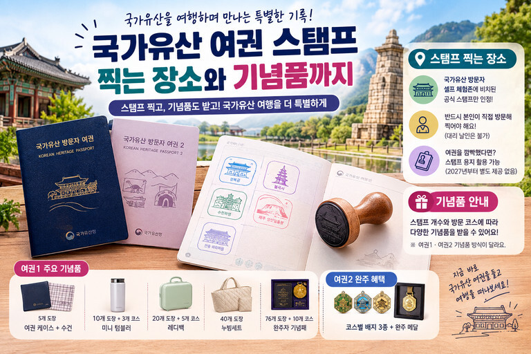 국가유산 여권 스탬프 찍는 장소
